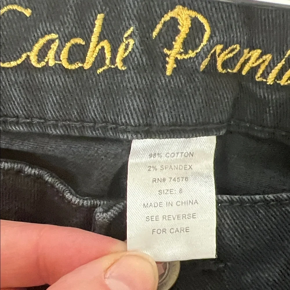 CACHE Premium Black Studded Flare Jeans – Y2K / 90s Glam